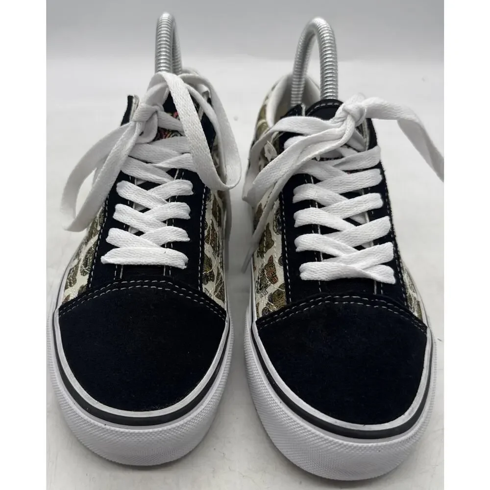 VANS Old‎ Skool Low Black Suede Jaguar Size Women’s 5.5 NEW WITHOUT BOX
